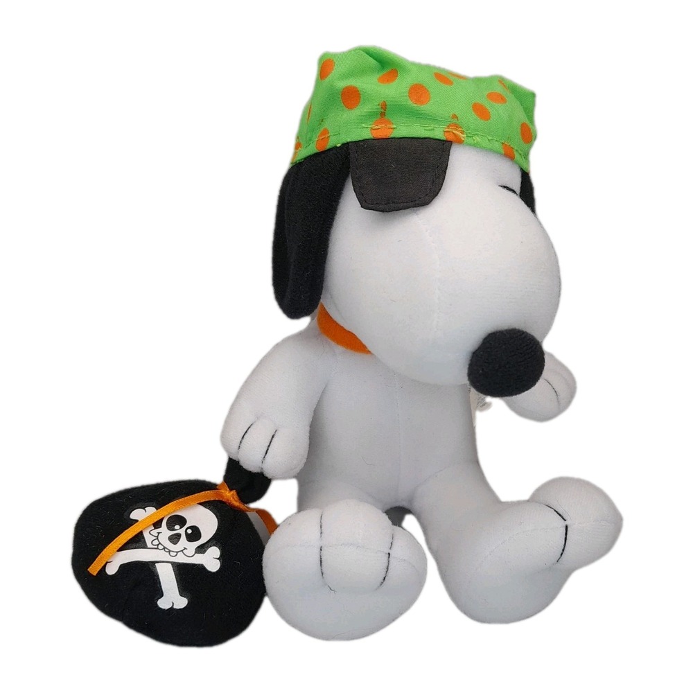 Peanuts Snoopy Pirate Plush 6" Halloween Loot Bag Stuffed Animal
